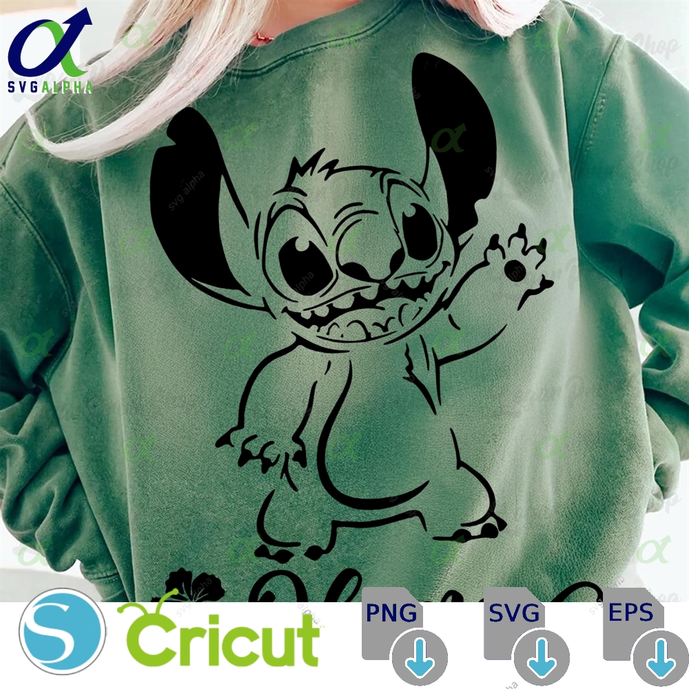 Stitch Ohana Svg Family Clipart Cut Files For Cricut Digital Download