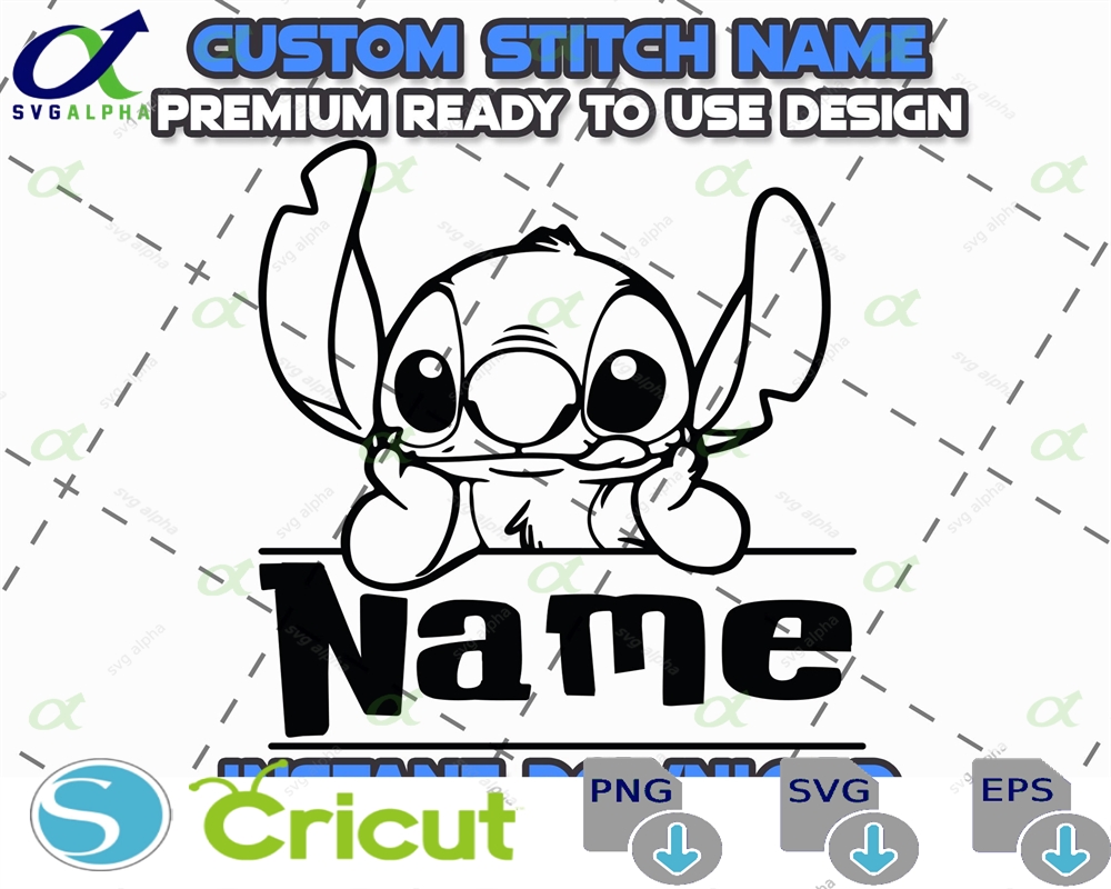 Stitch Outline Svg Bundle Cricut Lazer Cut File Digital Download