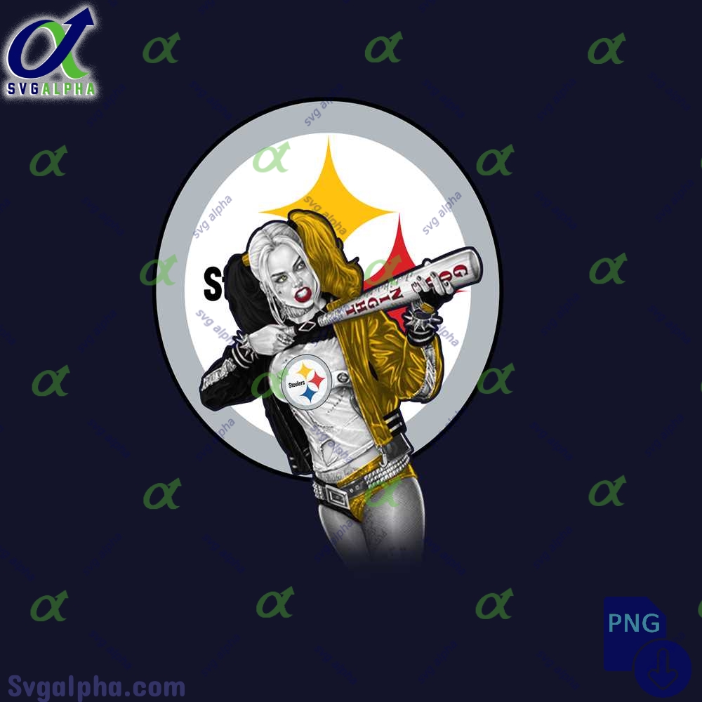 Steelers Artwork Png Harley Quinn Bad Girl Fan Art Design Png File Download