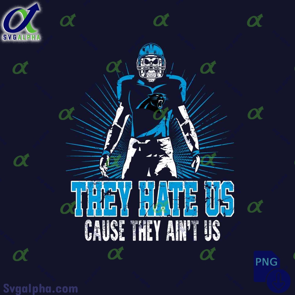 They Hate Us Cause They Aint Us Panthers Fan Png File Download Nfl Png