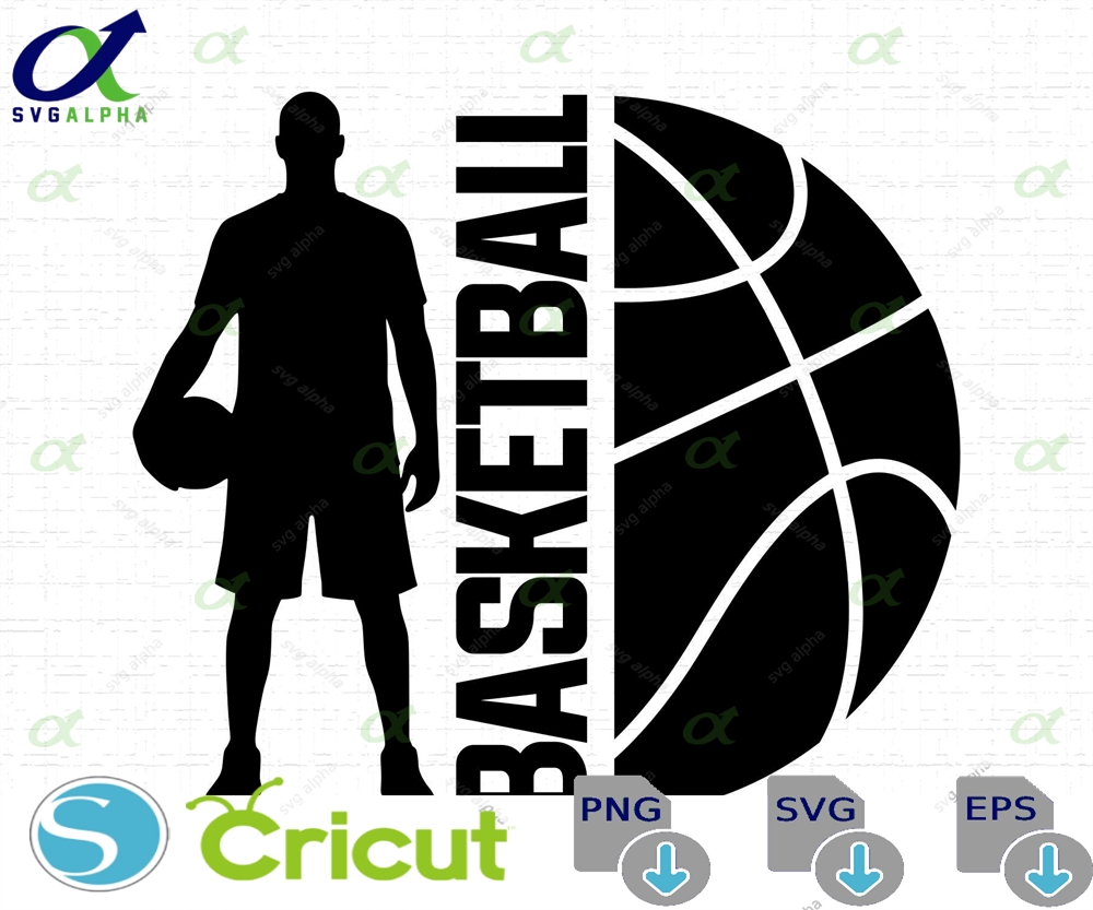 Basketball Player Logo Svg Tshirt Design Game Day March Madness Sports Fan Cut Files Png Instant Download Trungten 1eg2v