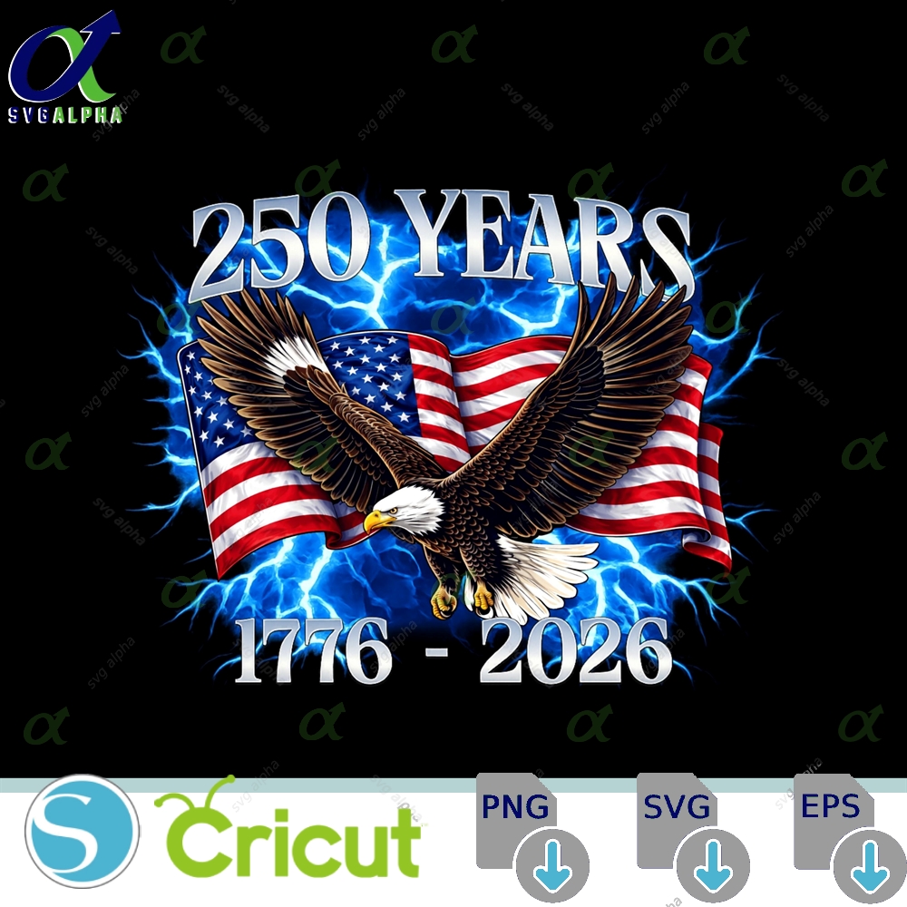 250 Years America 250th Anniversary Usa Eagle Flag Png