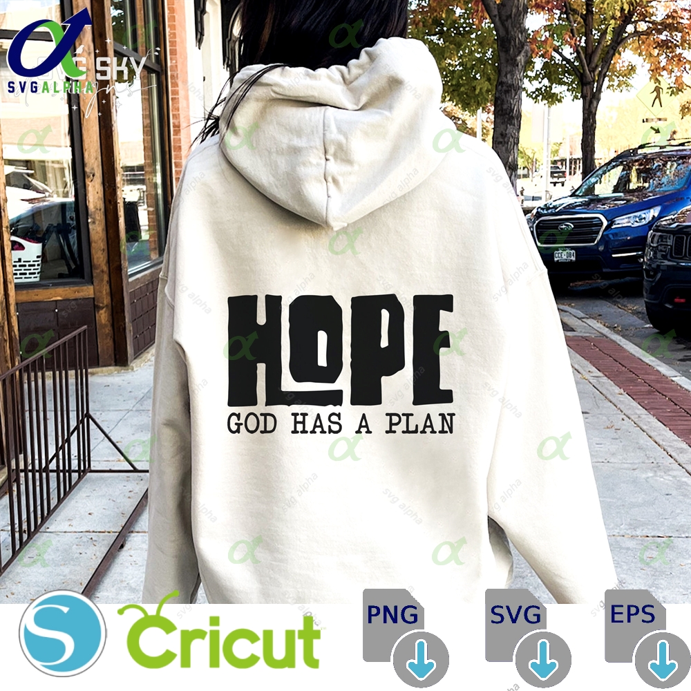 Hope Svg Png Pdf Christian Religious Jesus Bible Verses God Faith Cut File Cricut Easter