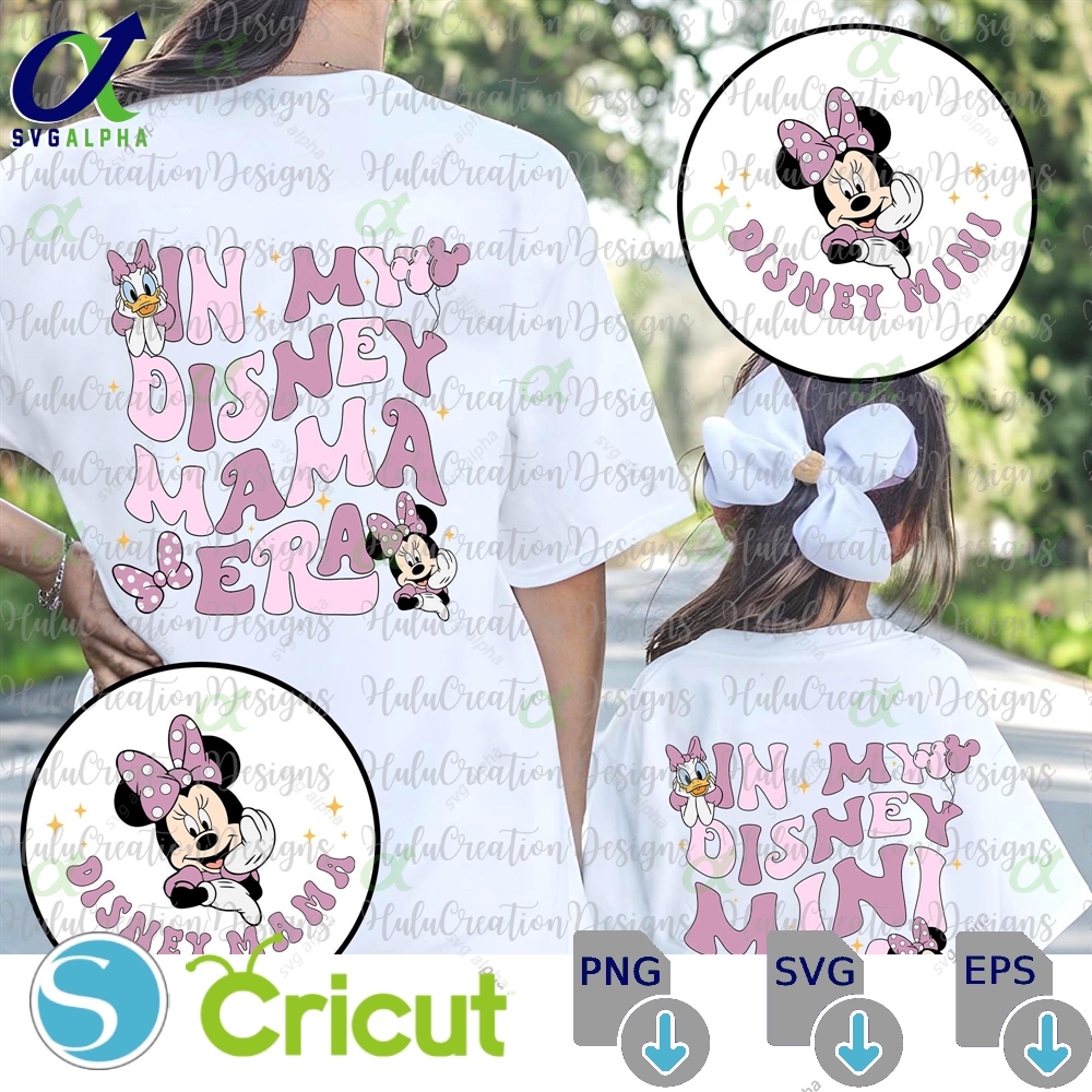 Bundle In My Mama Era Svg Mini Matching Shirt Family Vacation Mouse Mom Trip Gift For Mommy