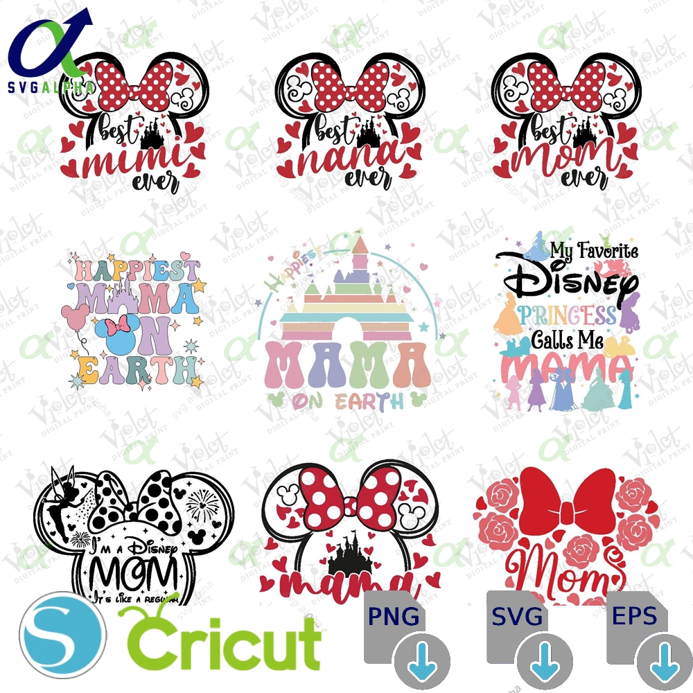 Disney Mom Svg Mickey Mouse Design Digital Download