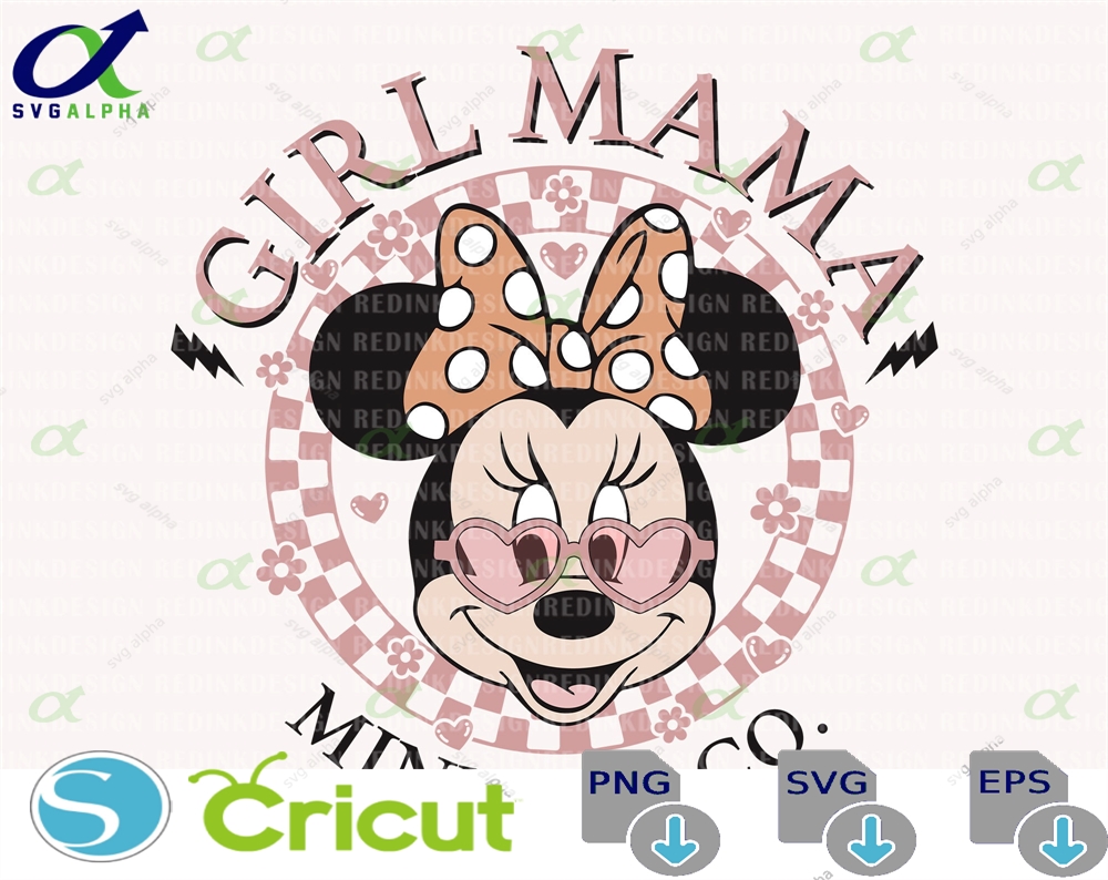 Girl Mama Svg Mother S Day Mouse Family Vacation Vacay Mode Head Magical Castle Gift For Mom