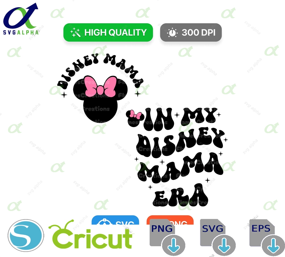 In My Mama Era Svg Family Vacation Mother S Day Mouse Mom Png Trip Magical Kingdom Gift For Mommy Digital Download
