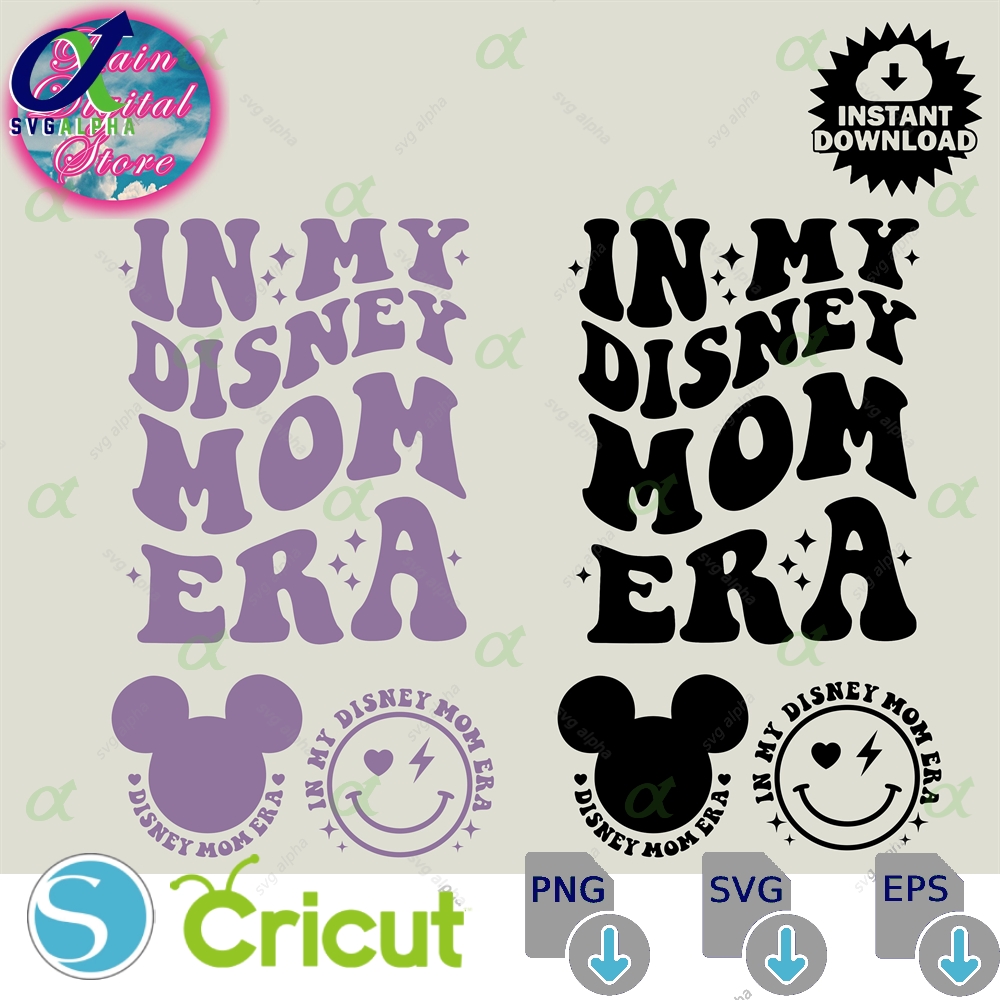 In My Vacation Mom Era Svg Mouse Trip Shirt Png Cricut Cutting File Vinyl Cut Printable Instant Download Digital