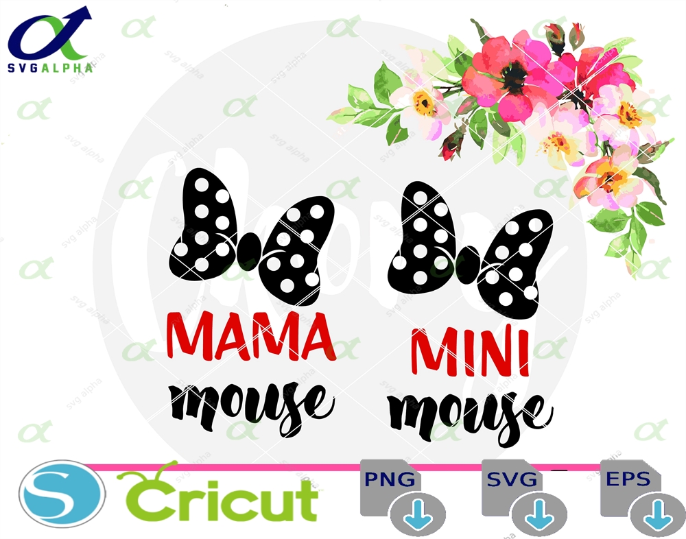 Mama Mini Mouse Cut File For Cricut Silhouette Png Pdf Svg Eps Dxf