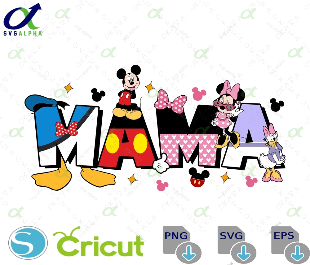Mama Mouse Svg Bundle Magical Family Trip Shirt Design Matching Vacation Tee For Mom Disney Holiday Diy Gift
