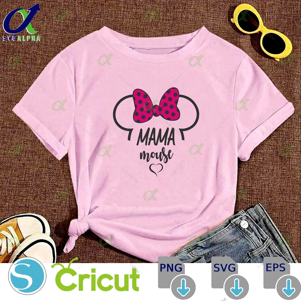 Mama Mouse Svg Family Shirt Files For Cricut Vinyl Cut Printable File Vacation Png Pdf Jpg