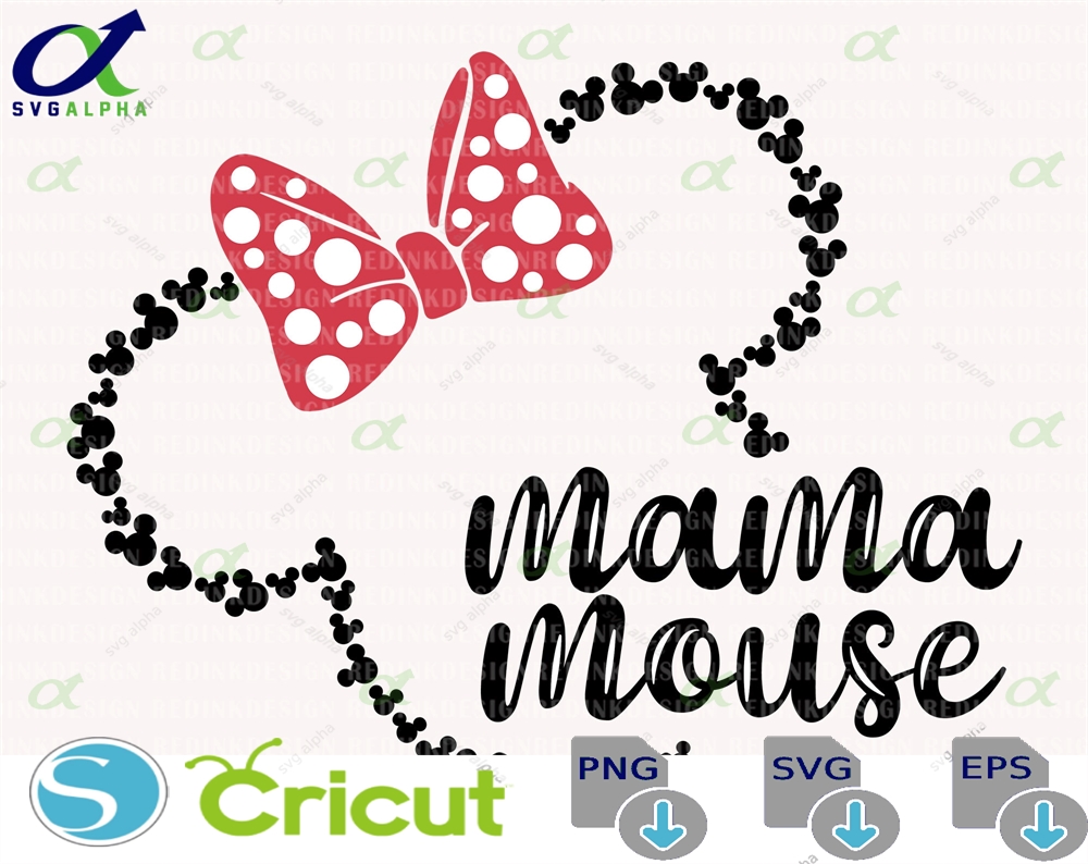 Mama Mouse Svg Family Vacation Head Mother S Day Vacay Mode Mom Shirt Digital Download Gift For