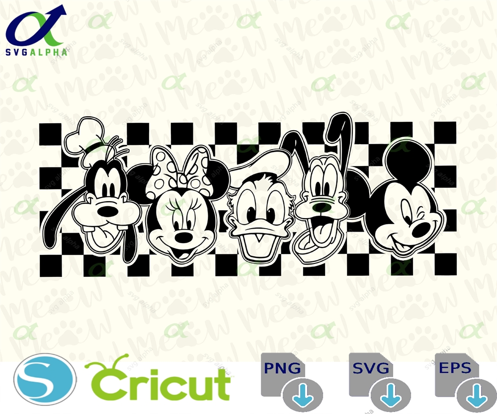 Mickey And Friends Svg Png Family Vacation Instant Download Printable Design For Cricut Cutting File Vinyl Cut