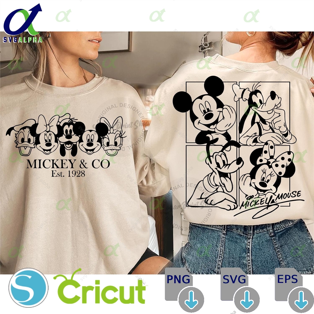 Mickeyy And Friends Svg Png Instant Download Printable Design For Cricut Cutting File Vinyl Cut