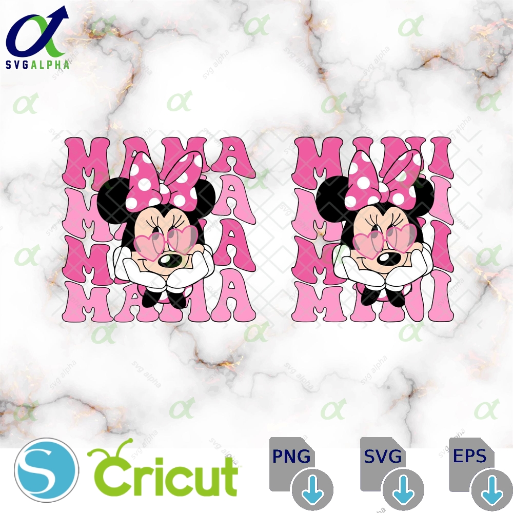 Mini Mama Shirt Png Mouse Svg Disneyland Momdisney Mom Daughter Tripmother S Day Magic Kingdom Pngsvgdxfeps