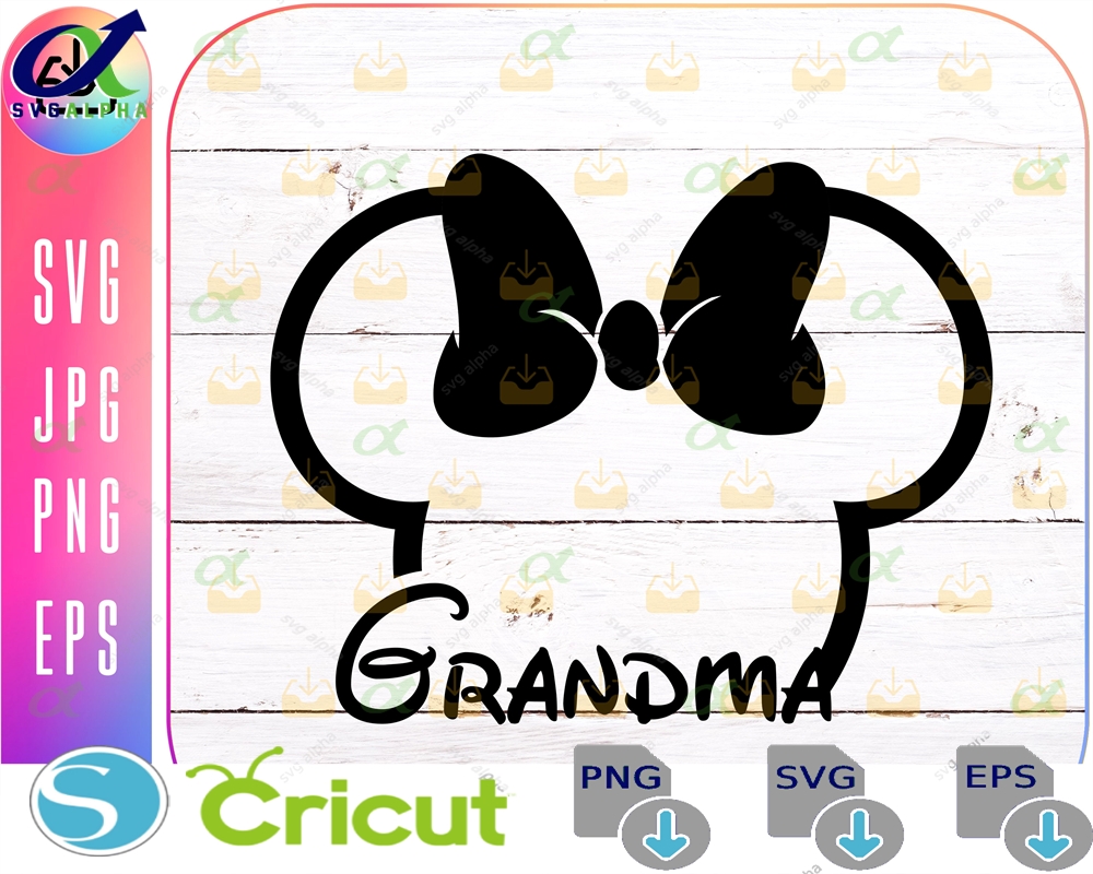 Minnie Mouse Svg Grandmafamily Trip Customize Gift Vinyl Cut File Pdf Jpg Png Ai Printable Design Files