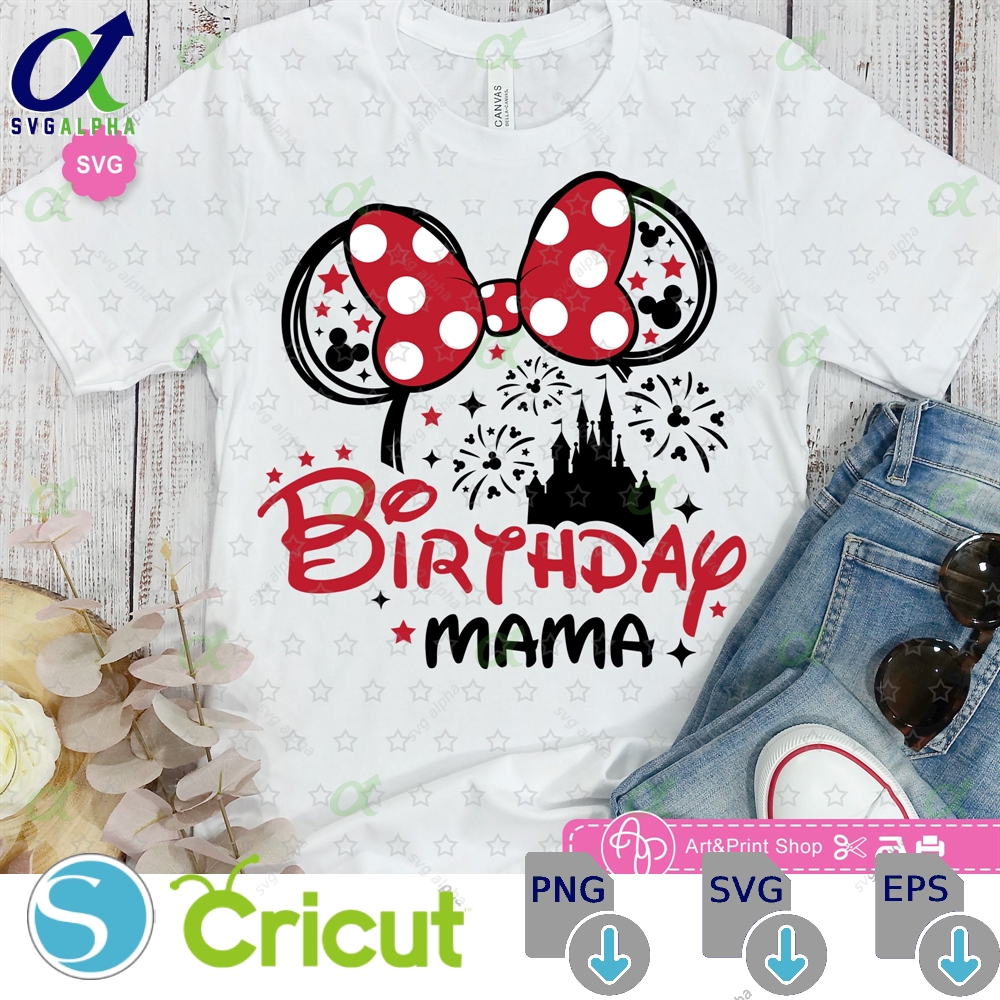 Mouse Birthday Mama Svg For Cricut Squad Ears Girl