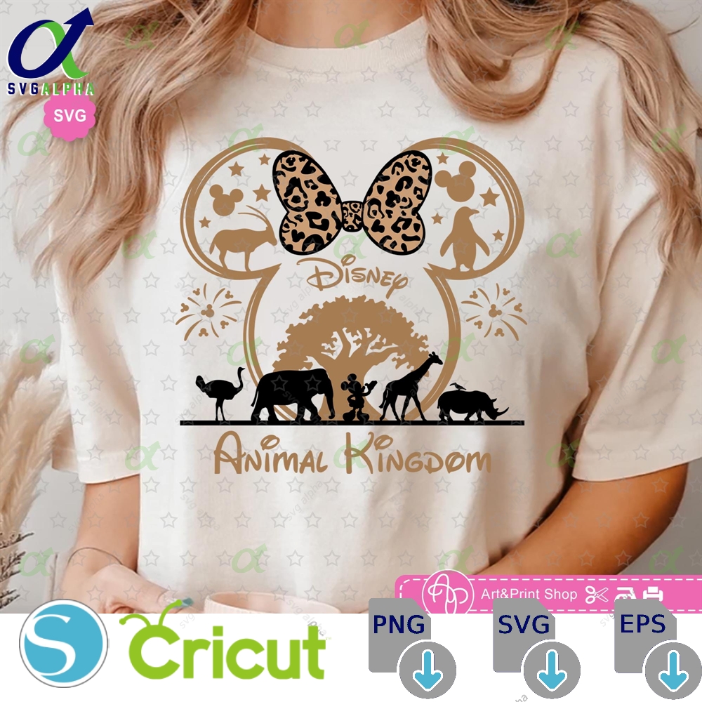 Mouse Girl Animal Kingdom Trip Svg For Cricut Family Vacation Wild Safari Girls