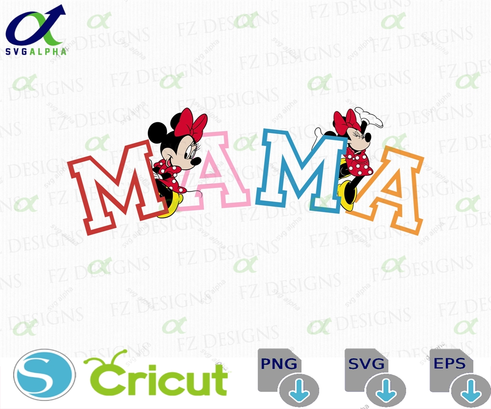 Mouse Mama Family Trip Svg Mom Gift Png Files