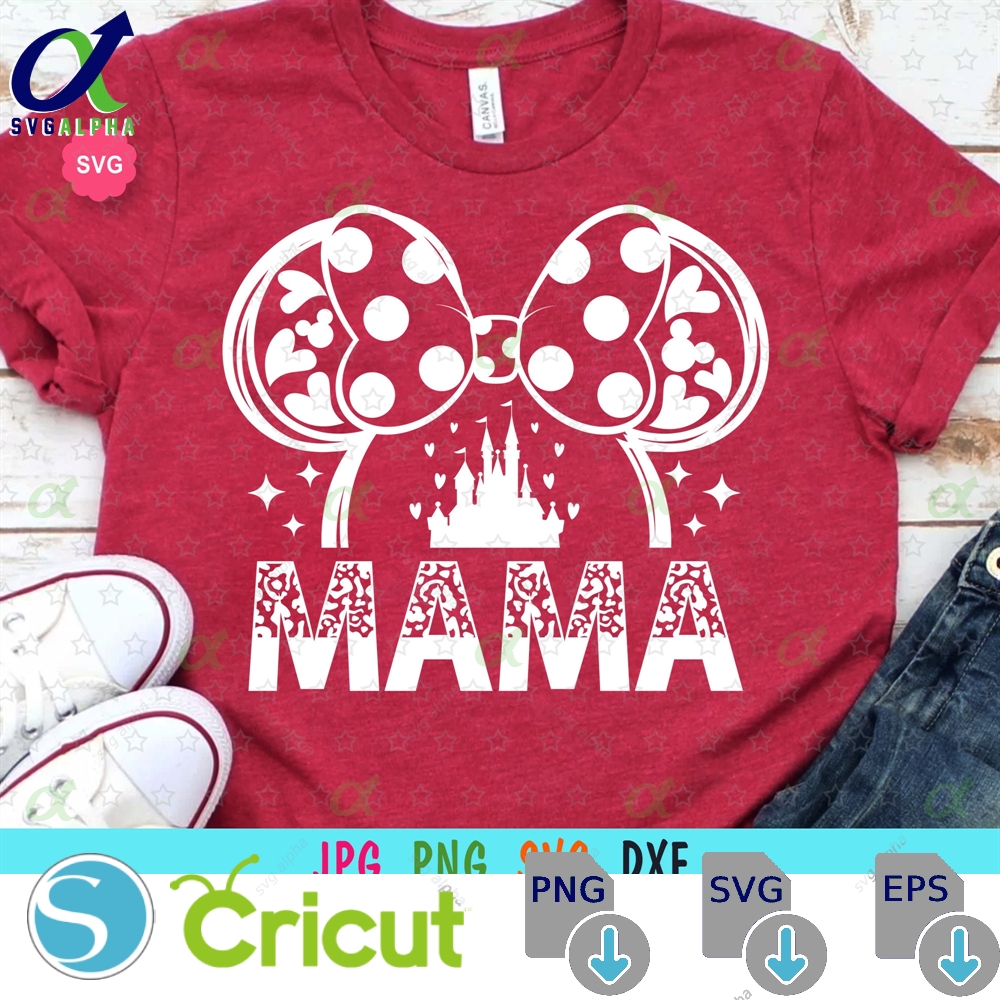 Mouse Mama Leopard Svg For Cricut Birthday Print Tshirt Family Trip Ears Best Mom Ever