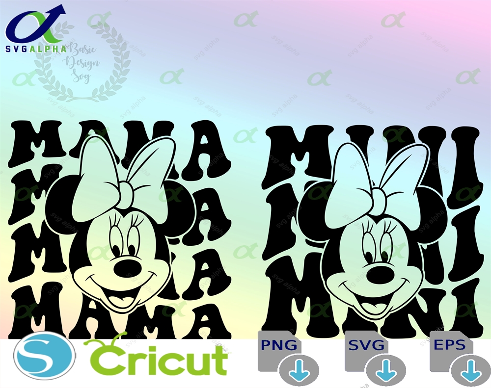 Retro Mama Mini Svg Png Cricut Minnie Clipart Vinyl Cut File Silhouette Printable Design