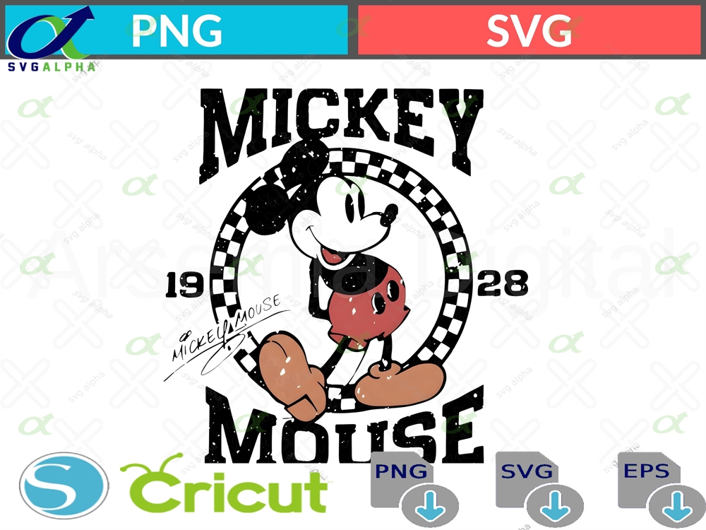 Retro Mickey Svg Png Family Vacation Trip Vacay Mode Magic Kingdom Mouse Cricut File