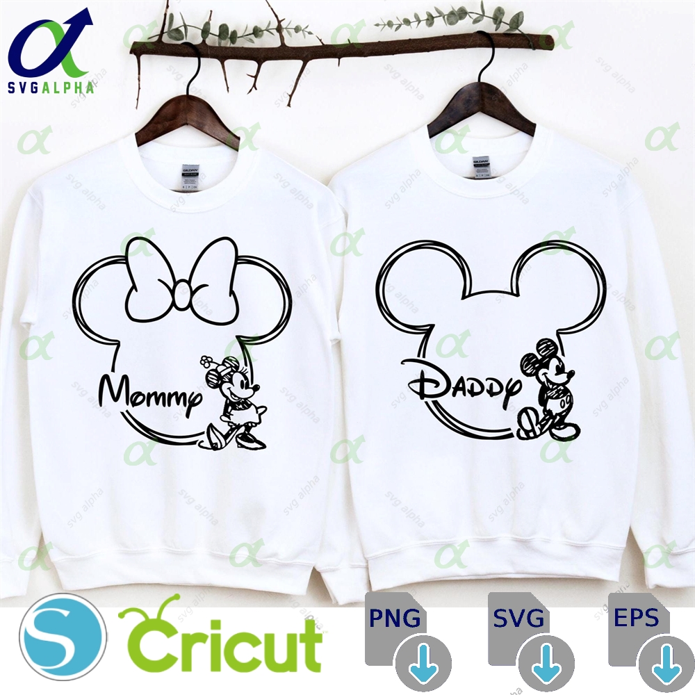 Mouse Mommy Daddy Svg Png Shirt Magical Tshirt