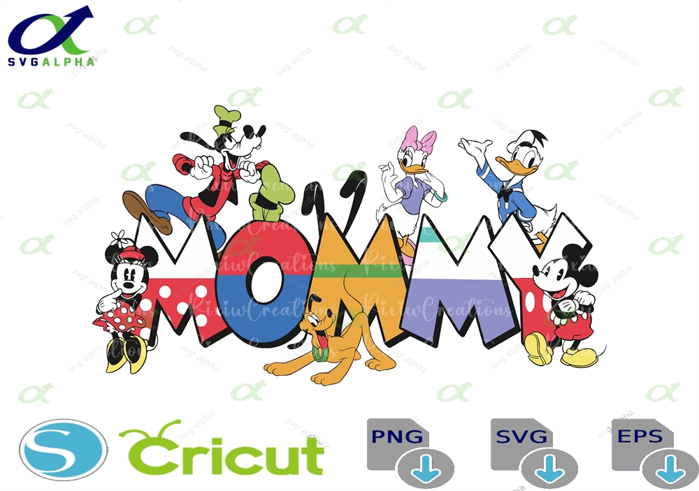 Mouse Mommy Png Svg For Cricut Sublimation Mom Family Matching Trip Digital File