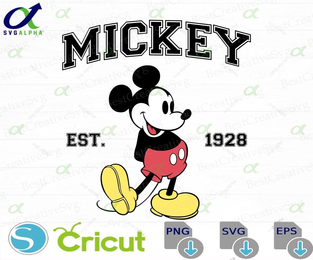 Retro Mouse Svg Family Vacation Est 1928 Vacay Mode Trip Png Files For Print Instant Download