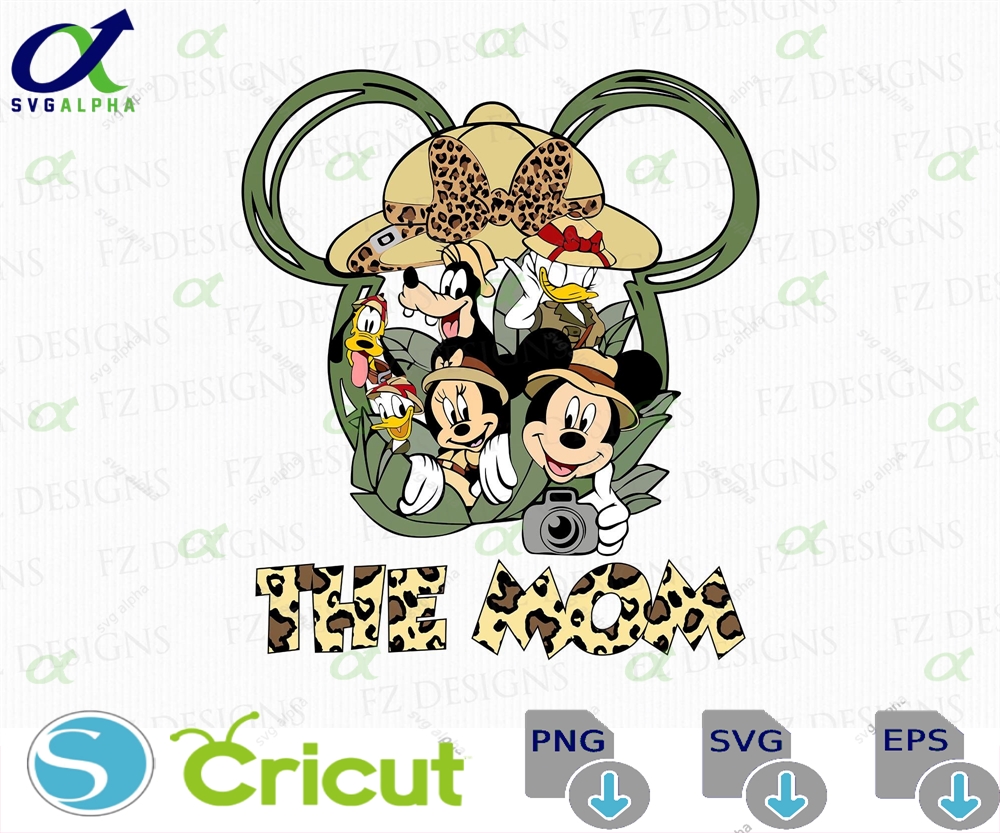 The Mom Svg Family Trip Mouse And Friends Design Instant Download