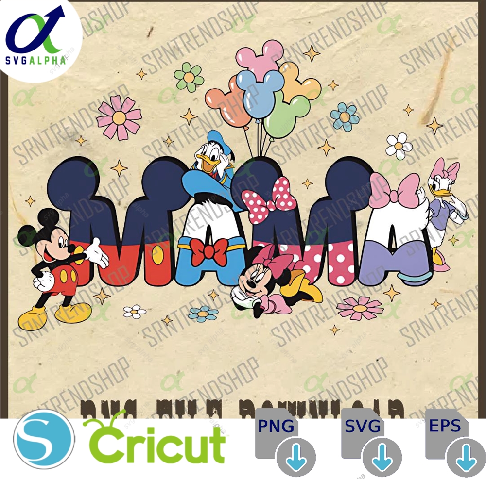 Disney Mama Png Mickey Minnie Design Family Cute And Friend Mom Graphic Disneyland For Print