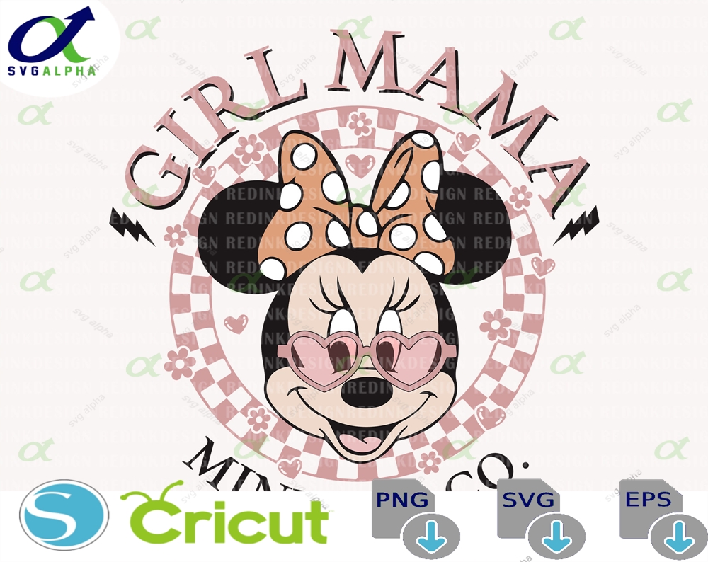 Girl Mama Svg Mother S Day Mouse Family Vacation Vacay Mode Head Magical Castle Gift For Mom