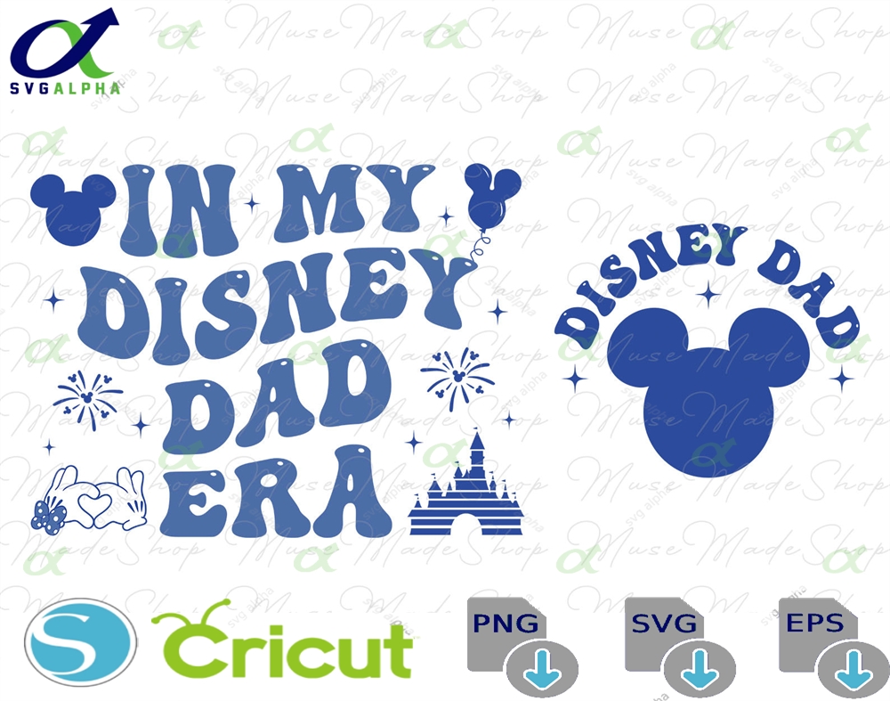 In My Dad Era Svg Father S Day Mouse Family Vacation Trip Magic Kingdom Png Cartoon Characters