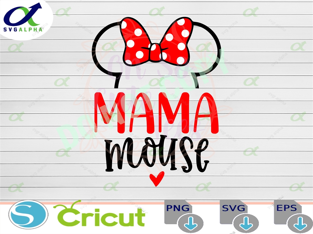 Mama Mouse Digital Download Svg Dxf Png Pdf