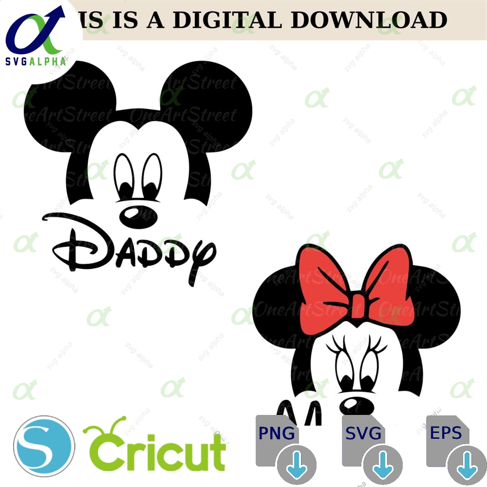 Mommy Daddy Mouse Ears Png Svg Family Trip Cut Files Digital Download