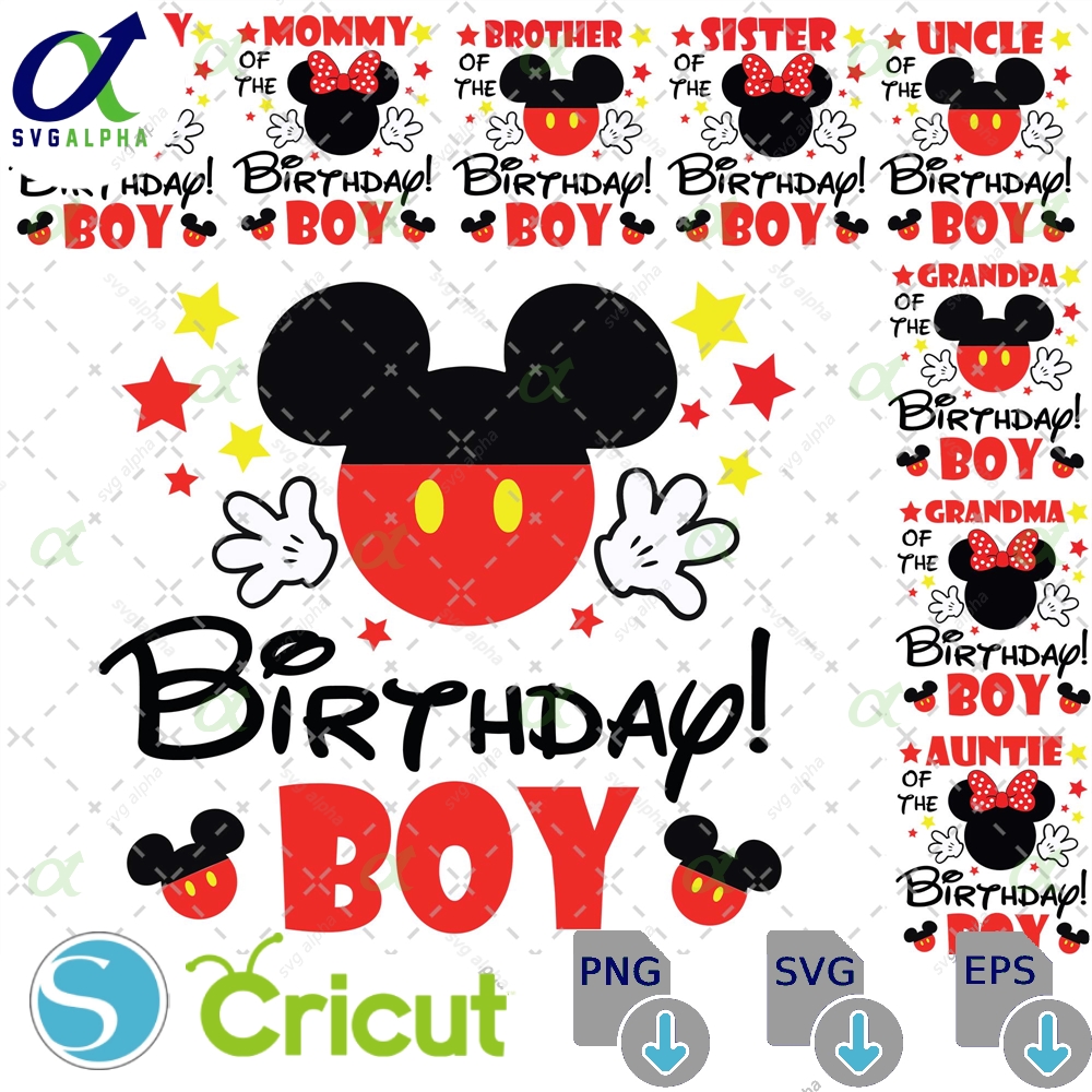 Mouse Birthday Boy Png Mommy Of The Daddy Sister Brother