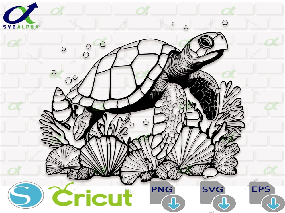 Boho Sea Turtle Svg Png Turtle Shirt Design Instant Download