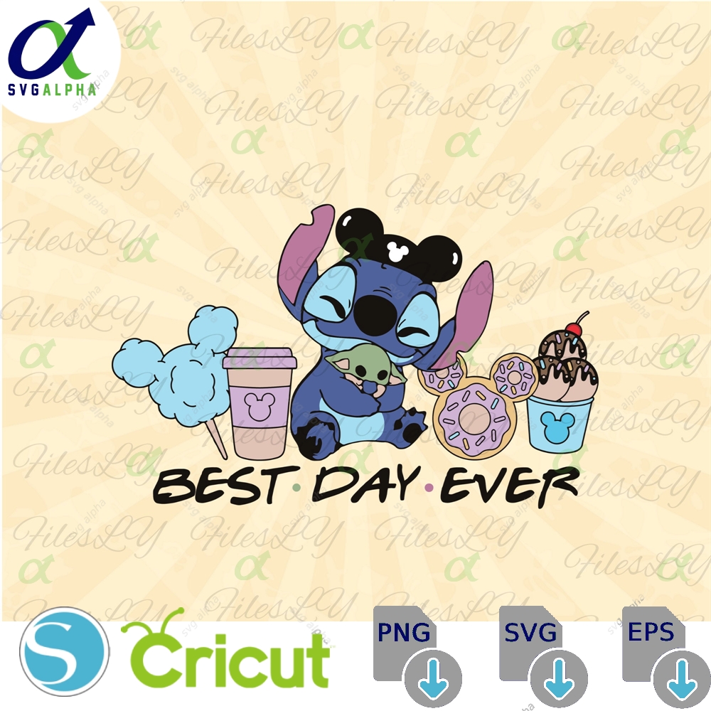 Best Day Ever Svg Stitch Svgbaby Yoda Mouse Ears Head Vinyl Cut File Pdf Jpg Png Ai Printable Design