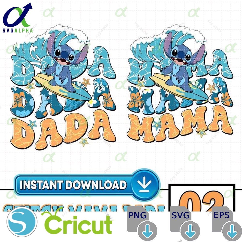 Retro Mama Png Cartoon Characters Mother S Day Mom File Stitch Dada Digital Download