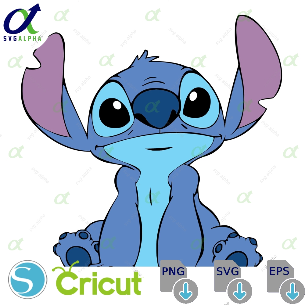 Stitch Digital Svg Clipart Eps Cute Cut Files For Cricut Shirts Silhouette Instant Download