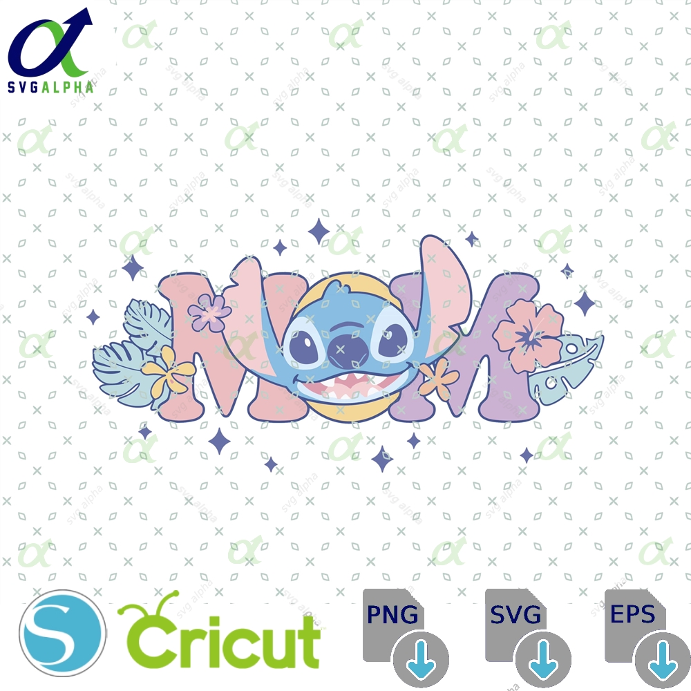 Stitch Mama Png Svg Mom Mother S Day Mommy Life Trip Gift For Is My Spirit Animal