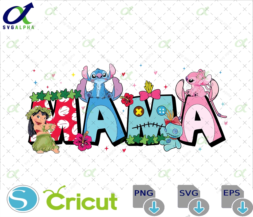 Stitch Mama Png Svg Mother S Day Shirt Digital Download