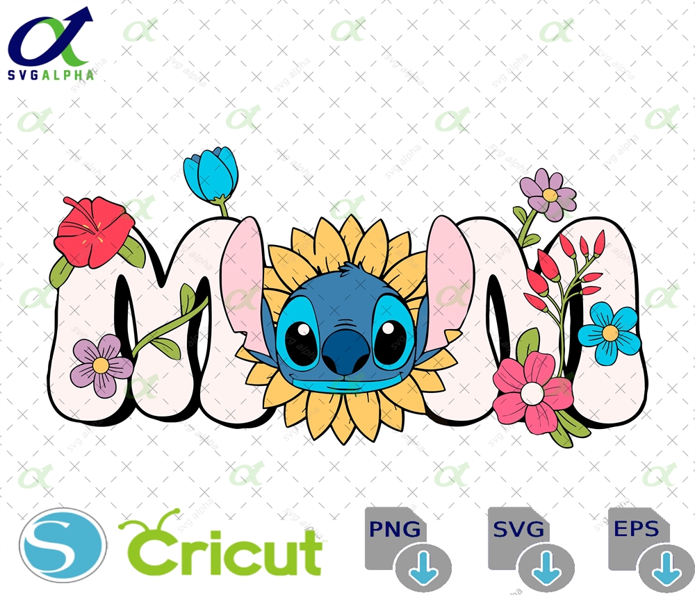 Stitch Mom Png Lilo And Mothers Day Design Digital Download