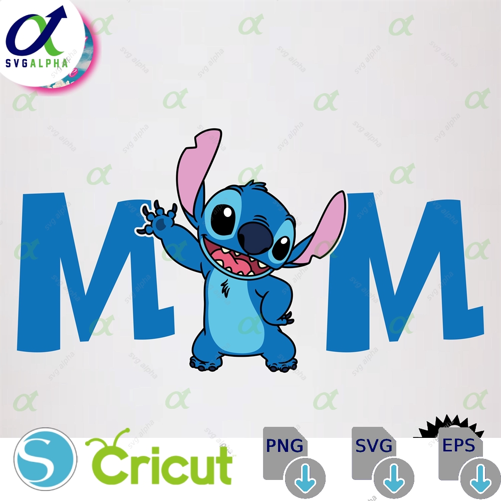 Stitch Mom Svg Cut File T-shirt Cricut Png
