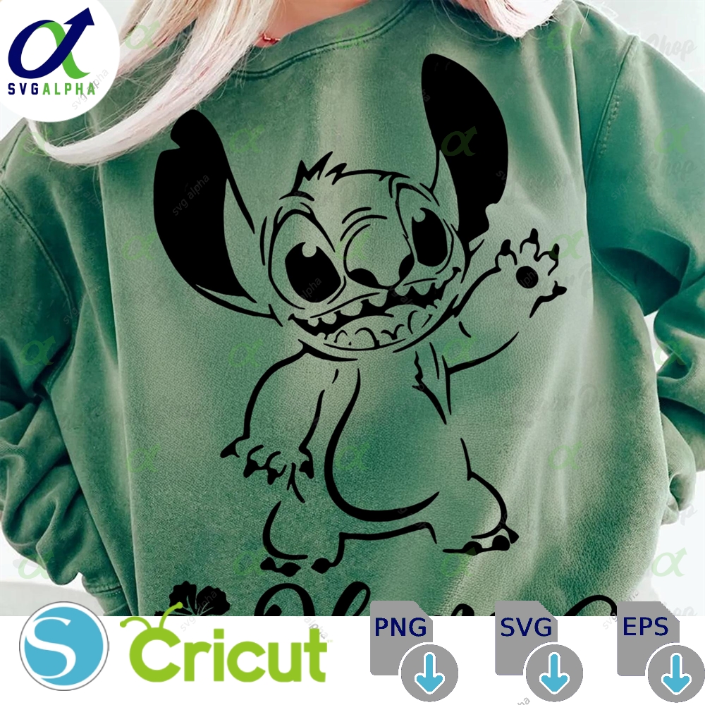 Stitch Ohana Svg Family Clipart Cut Files For Cricut Digital Download