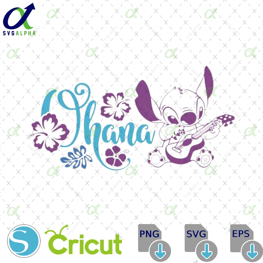Stitch Ohana Svg Family Cut File Digital Download
